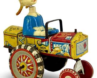 Marx Queen of the Campus Tin Wind-Up Car
