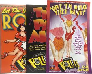 Lot (3) Plam Springs Follies Show Posters
