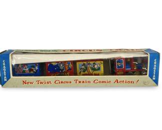 Vintage Wind-Up Cragstan Circus Train
