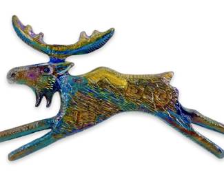 Signed Robert Shields Mystic Moose Wall Art
