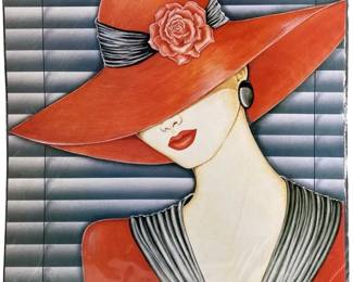 “Lady in Red" Print by Nemia Rucker
