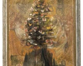 Signed C. Stewart The Honey Tree Acrylic on Canvas
