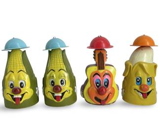 4pc Vintage Marx D. Dean Friction Toys
