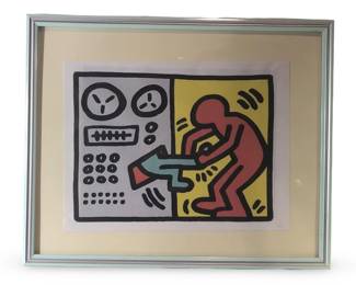 Signed Attributed Keith Haring Pop Shop Serigraph
