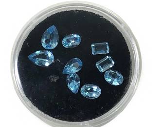 (9) Assorted Loose Topaz Gemstones
