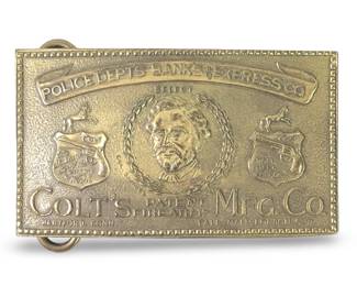 Signed Tiffany & Co. Samuel Colt Firearm Buckle
