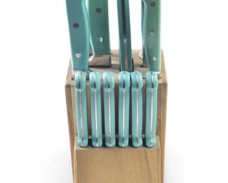 (13pc) The Pioneer Woman Turquoise Cutlery Set
