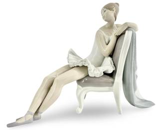 Vintage Lladro Porcelain Ballerina Figure
