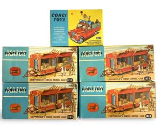 Vintage Corgi Toys Circus Cages & Parade Vehicle
