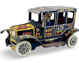 Vintage Marx Tin Old Jalopy Wind-Up Car

