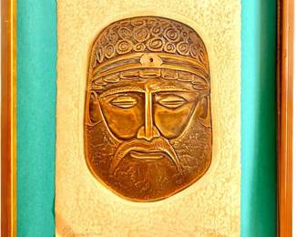 My Lee Signed Copper Etching “Cyrus"
