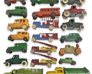 20pc Vintage Tootsie Toy Tin Truck Collection
