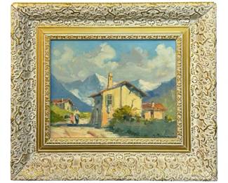 Signed Giovanni Pagliarani Oil on Panel
