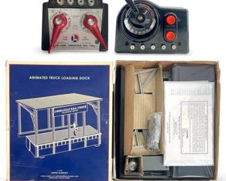Lionel Truck Loading Dock and Transformers
