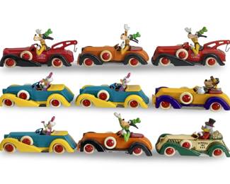 10pc Disney Pride Lines Cast Iron Go-Karts
