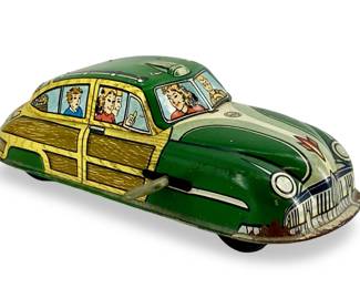 Vintage Marx Wind Up Woody Wagon
