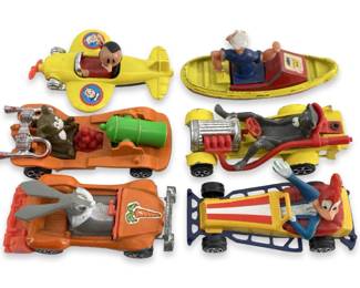 6pc Corgi Cartoon-Themed Go-Kart Toys
