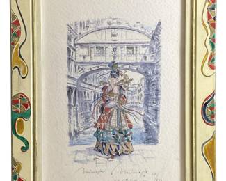 Signed Goanfranco Missiaja Limited Print and Frame
