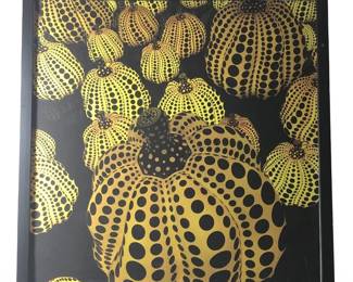 Yayoi Kusama Polka Dot Pumpkin Serigraph
