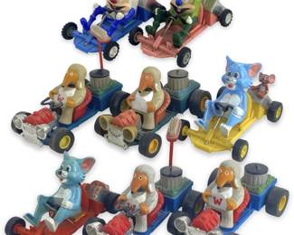 8pc Vintage Marx Friction GoKarts
