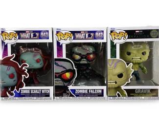 3pc “What if…?" & “Secret Invasion" Funko Pops
