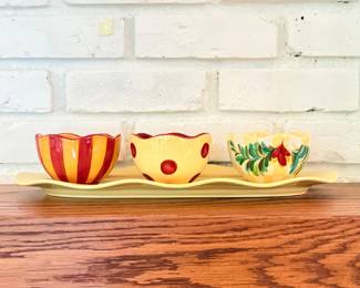 40 SouthernLivingatHomeGailPittman4PieceTidbitSet