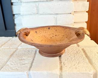 35 FrenchTerracottaBowlSignedbyFederighi