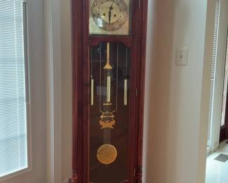 Sorelle Wooden Carved Grandfather Clock - 6’11” x 20”