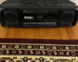 JVC PC-W100 Vintage Double Cassette Boombox
