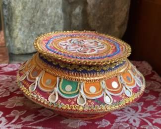 Decorative Rajasthani Handcrafted Indoni with Mirror Work and Embroidery