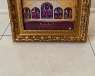 Framed Akshardham Shilanyas Mahotsav 2011 Commemorative Art Print