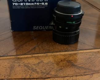 Quantaray 70-210mm F4-5.6 Zoom Lens with Box (Note: Mismatched Lens Shown)