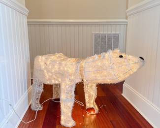 Illuminated Outdoor Polar Bear