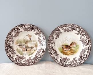Spode woodland quail plate