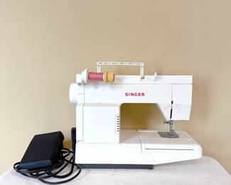 White Singer Sewing Machine