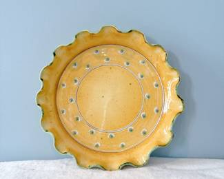 Mougins, France, yellow platter
