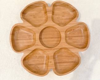 core wooden lazy susan flower