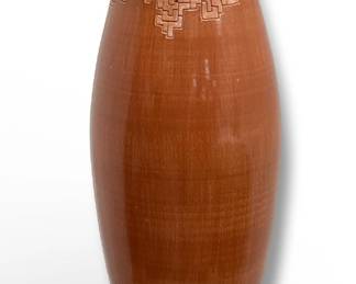 Large JEFF MARGOLIN (American, 20th C.) Terracotta Vase
