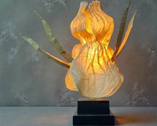 Organic Biomorphic Iris Flower Lamp
