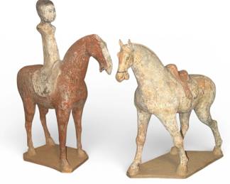 Tang Dynasty Tomb Horse Sculptures
