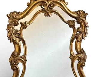 Vintage French Gold Gilt Wall Mirror
