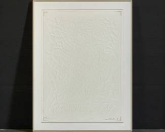 CLAIRE FALKENSTEIN (American, 1908-1997) "White on White" 1976
