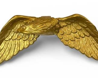 20th C Articulating Gold Gilt Eagle Wall Hanging
