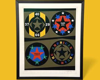 ROBERT INDIANA (American, 1928-2018) "The American Dream", 1971.
