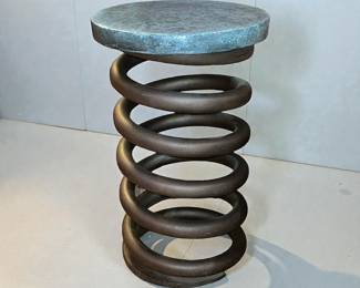 RESTORATION HARDWARE Industrial Coil Spring Bar Stool
