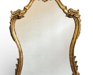 Vintage French Gold Gilt Wall Mirror
