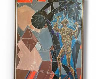 Wall Sized ROBERT LOHMAN (American, 1919-2001) "Experience" Oil Painting
