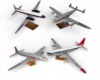 Four Vintage Model Planes, TWA
