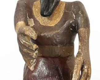 Folk Art Bulto of San Rafael Statue
