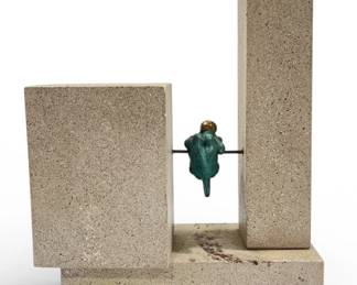 JOSEPH BOFILL MOLINE (SPAIN, B.1942) Modernist Bronze Cubist Sculpture
